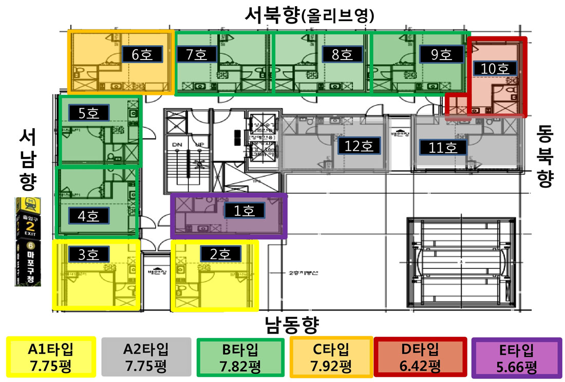 유닛 호별배치도